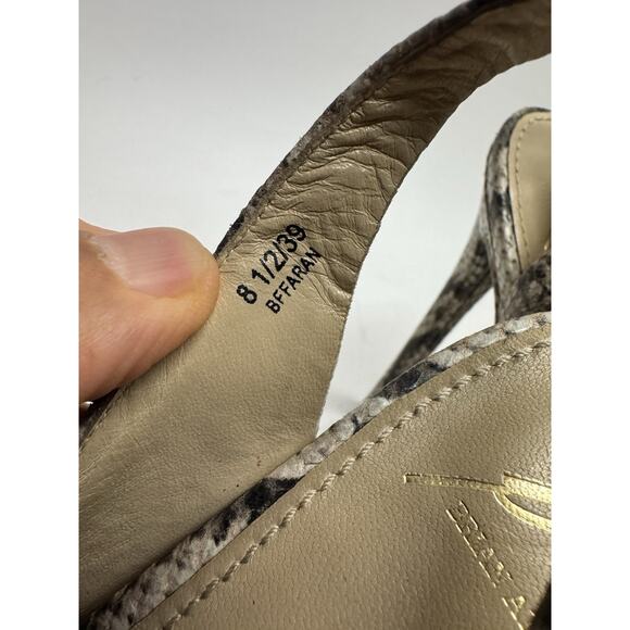 Women's BRIAN ATWOOD Platform Heels PYTHON / SNAKESKIN - Size 8.5 (EU 39) - Picture 4 of 11